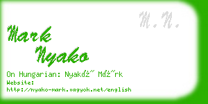 mark nyako business card